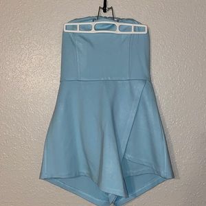 NWOT and Adorable Strapless Light Blue Party Romper!